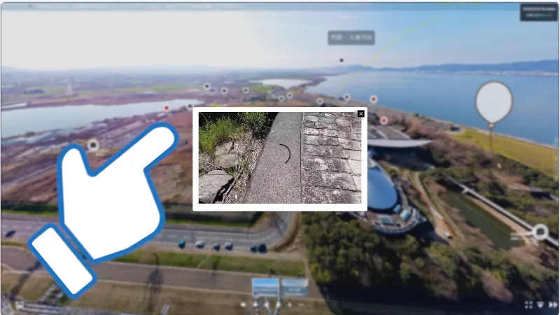 滋賀県琵琶湖ドローン空撮・パノラマツアーゲーム編・アイキャッチ