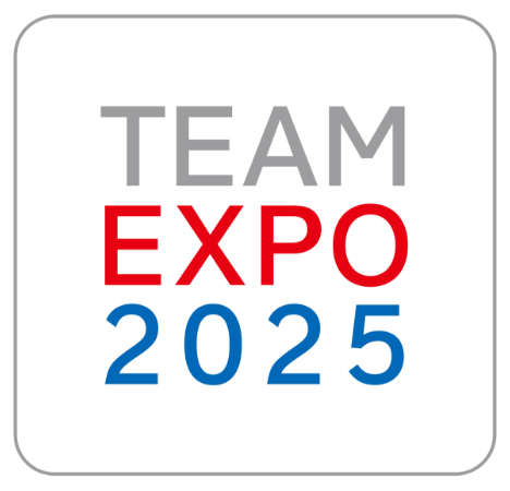 VRツアー制作アットマインの大阪関西万博TEAM EXPO 2025ロゴ